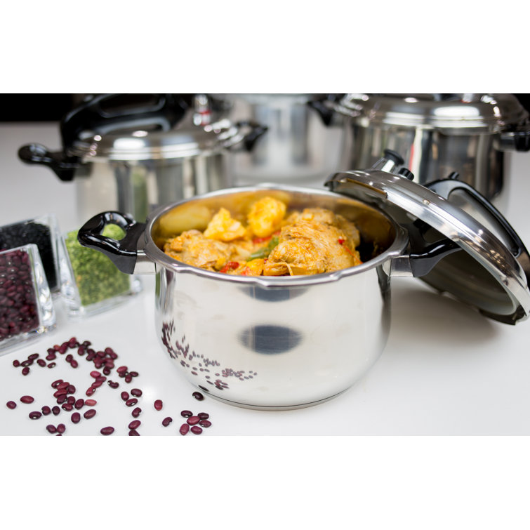 Stainless steel best sale pressure cooker set